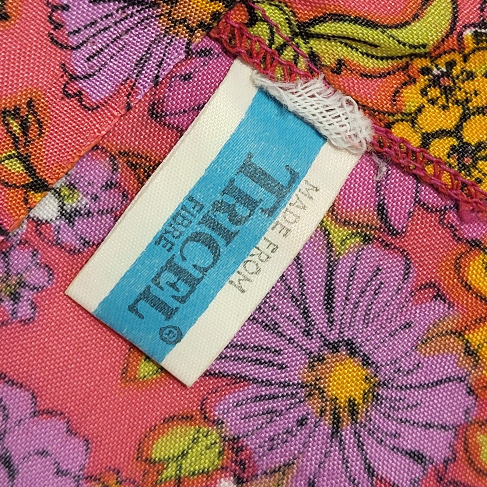 Vintage 90's Pink & Orange Short Sleeve Floral Blouse Womens UK Size L