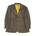 Saxony Supreme 80s Vintage Brown Wool Blend Blazer Jacket Uk Men's Size L 42"