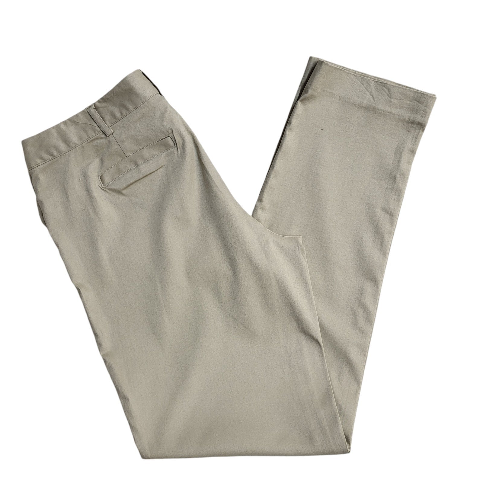 Michael Kors 90s Vintage Beige Straight Leg Dress Trousers Uk Women's 12 W30 L28