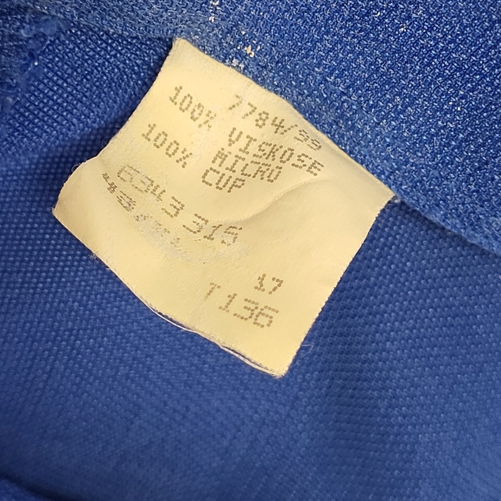 Hatico 90s Blue Solid Short Sleeve Retro Shirt Uk Men's Size XL
