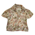 Miss Selfridge Vintage 80s Floral Brown Shirt blouse Women's Uk 12