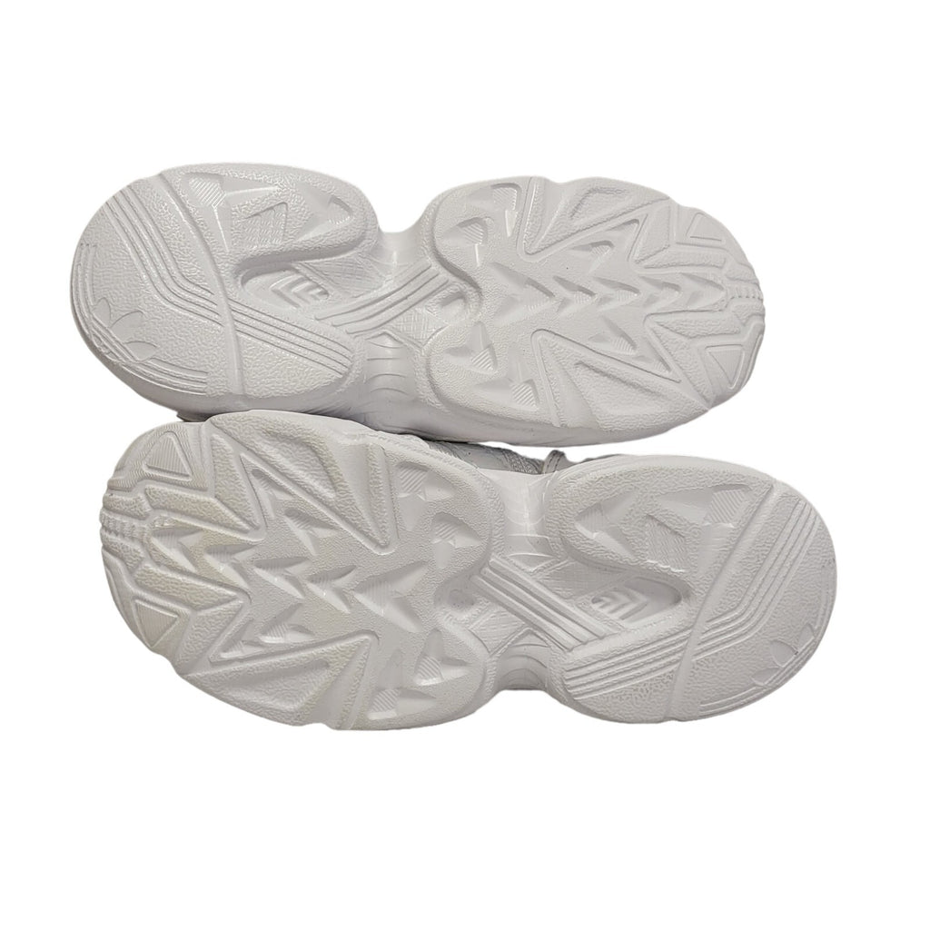 Adidas White Lace Up Ortholite Canvas Trainers Girl's Uk Size 11 Eu 2