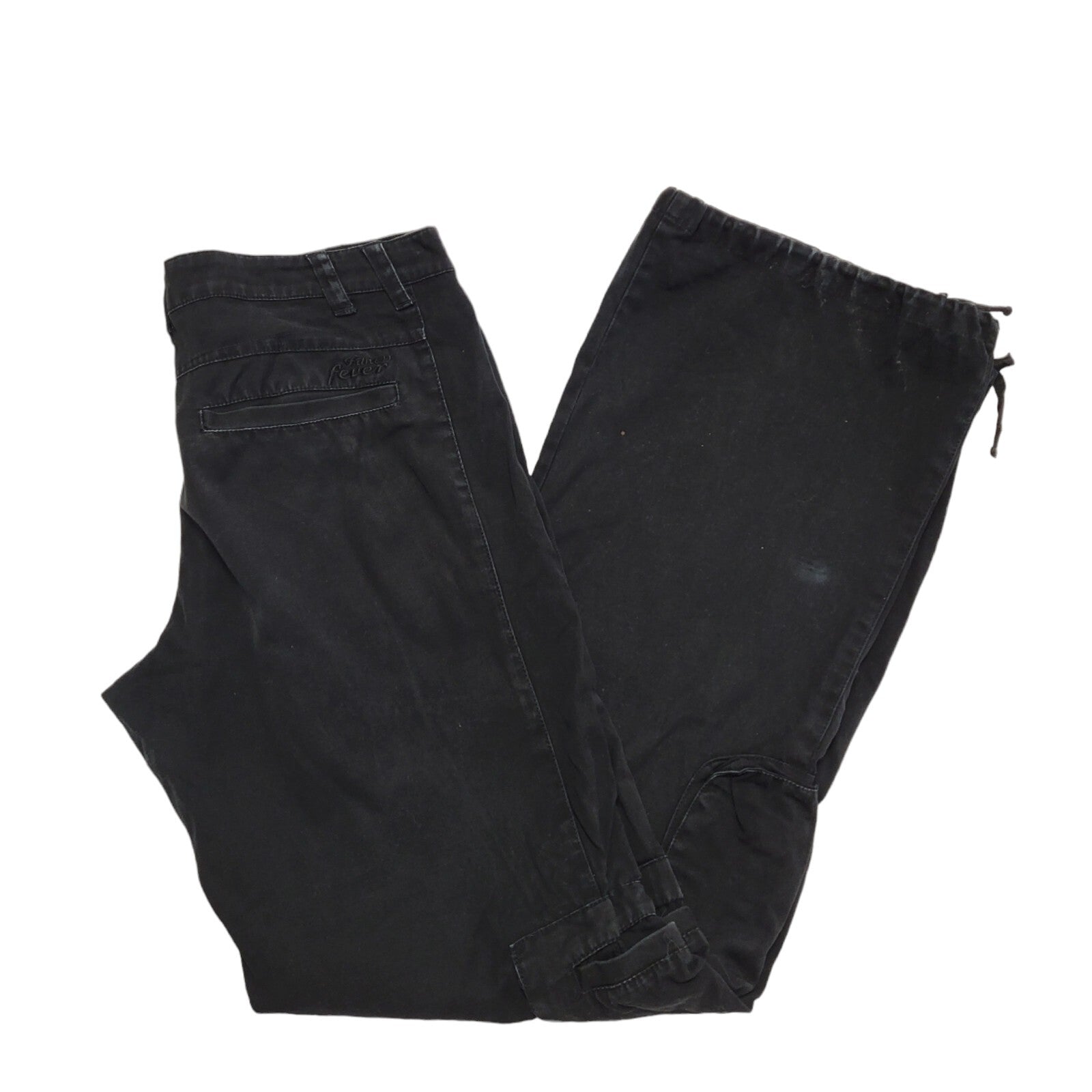 Baggy Black Cargo Pants Womens W32