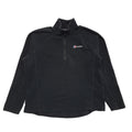 Berghaus Vintage Y2K Black 1/4 Zip Fleece Base Layer Womens UK Size 10