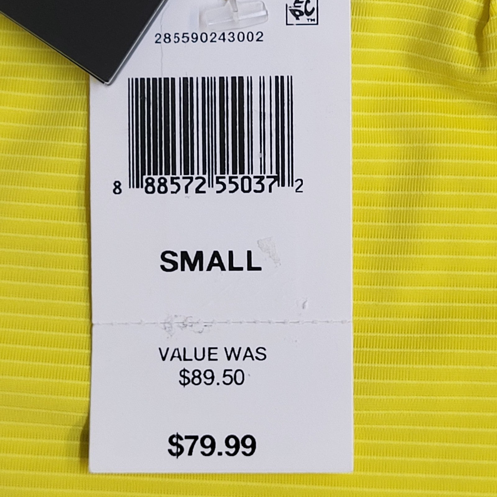 Ralph Lauren Polo T-Shirt 90s Vintage Yellow BNWT Women's UK Size S 8