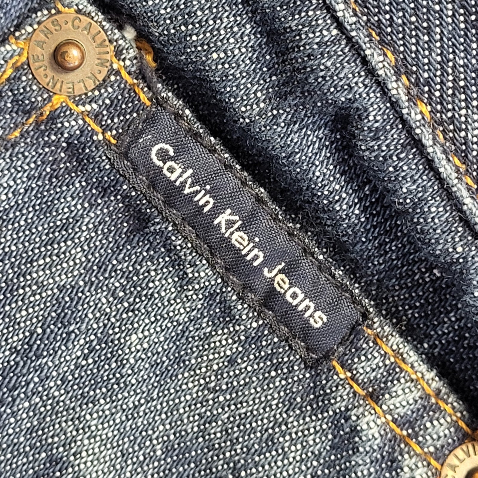 Calvin Klein Vintage Y2K  Blue Straight Denim Jeans Uk Men's Size L W34 L33