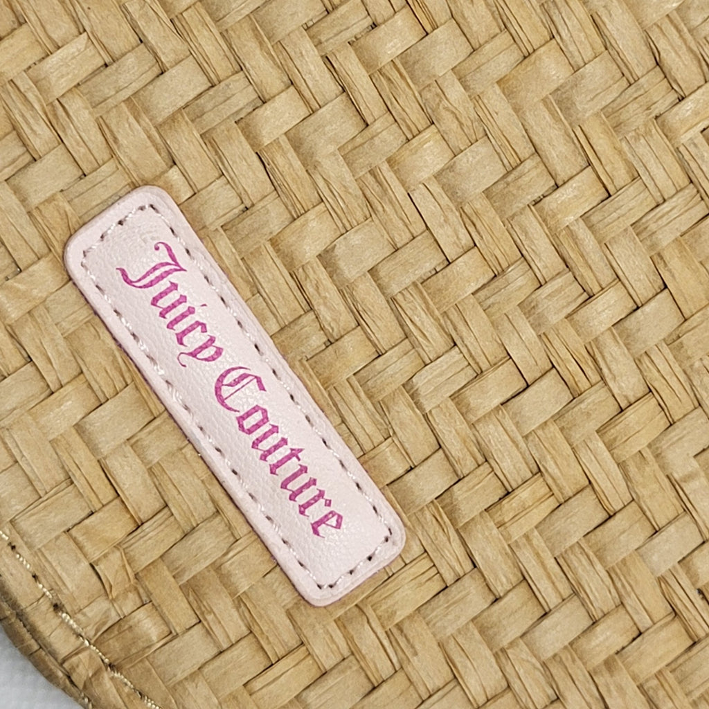 Juicy Couture Beige Straw Vintage Hand Bag / Shoulder Bag Uk Women's 7" x 7"