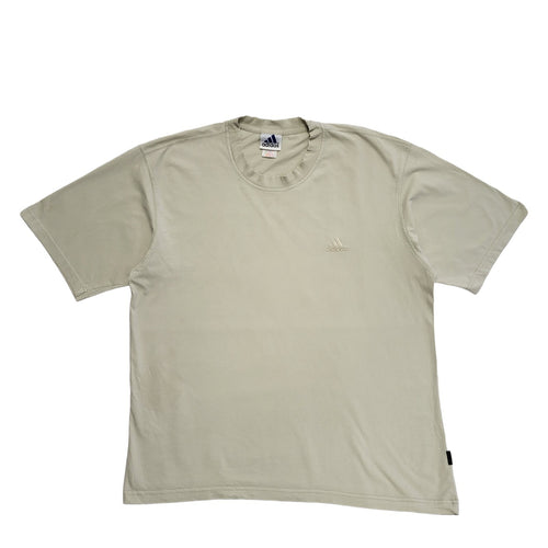 Adidas Vintage 80's Sports Beige Short Sleeve T-Shirt Mens UK Size XXL