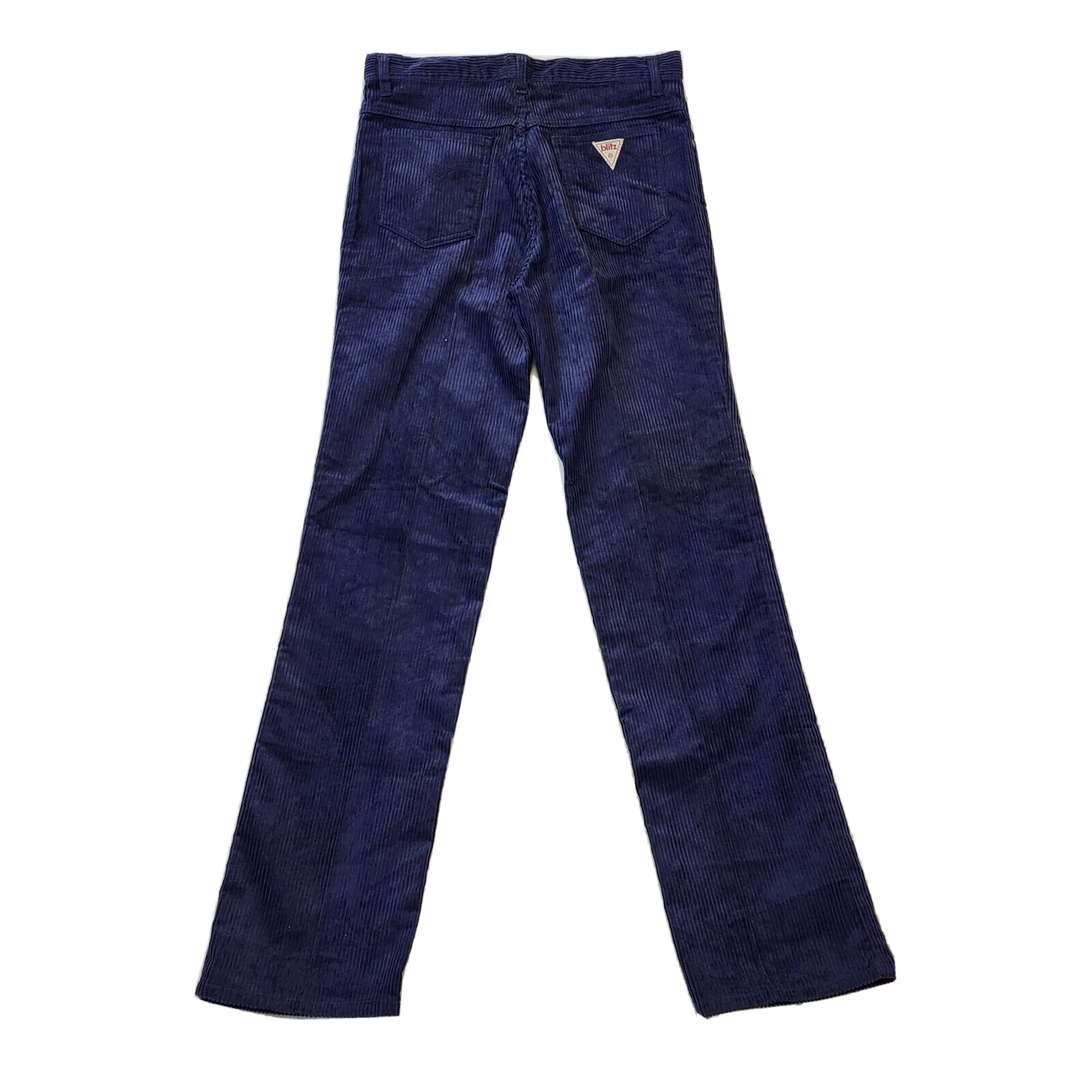 Vintage 80s Dark Blue Straight Leg Corduroy Jeans Men's Size S W30 L33