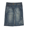 Next Vintage Y2K   Midi A-Line Denim Skirt Womens UK 12 W30