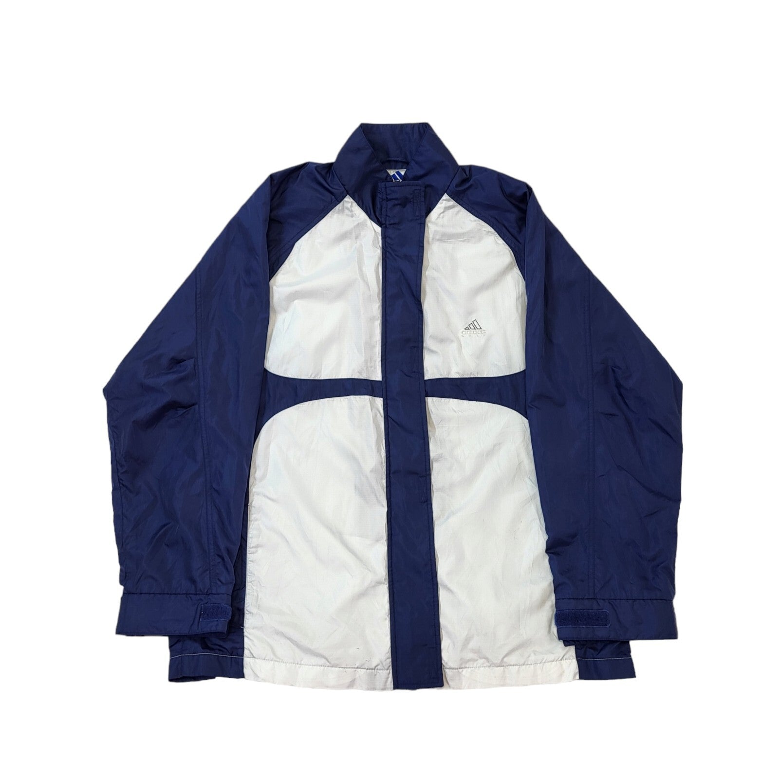 Adidas 90s Vintage Blue & White Lightweight Sports Jacket Women's Size 16