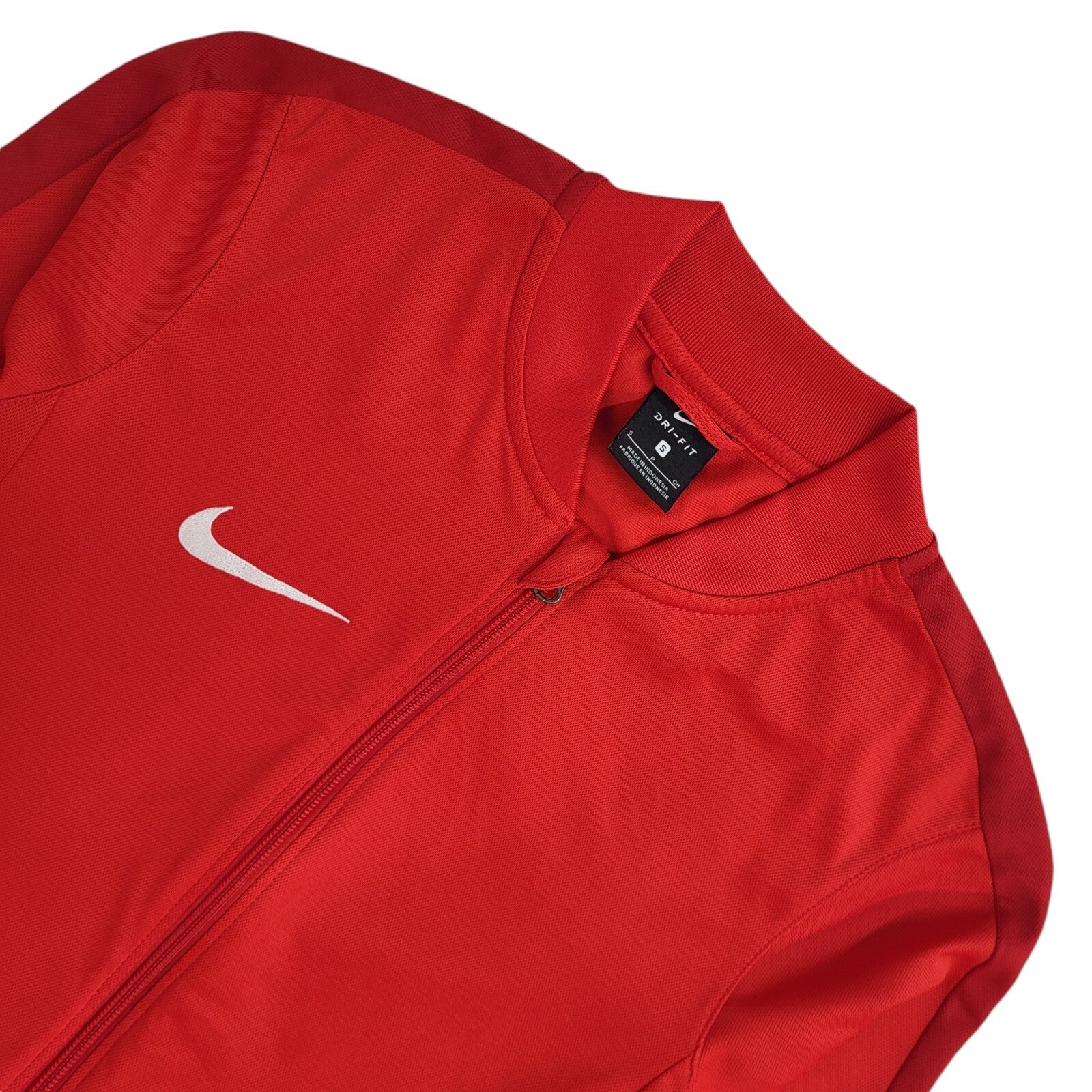 Nike Red Full Zip Sports Modern Tracksuit Top Jacket UK Men's Size S