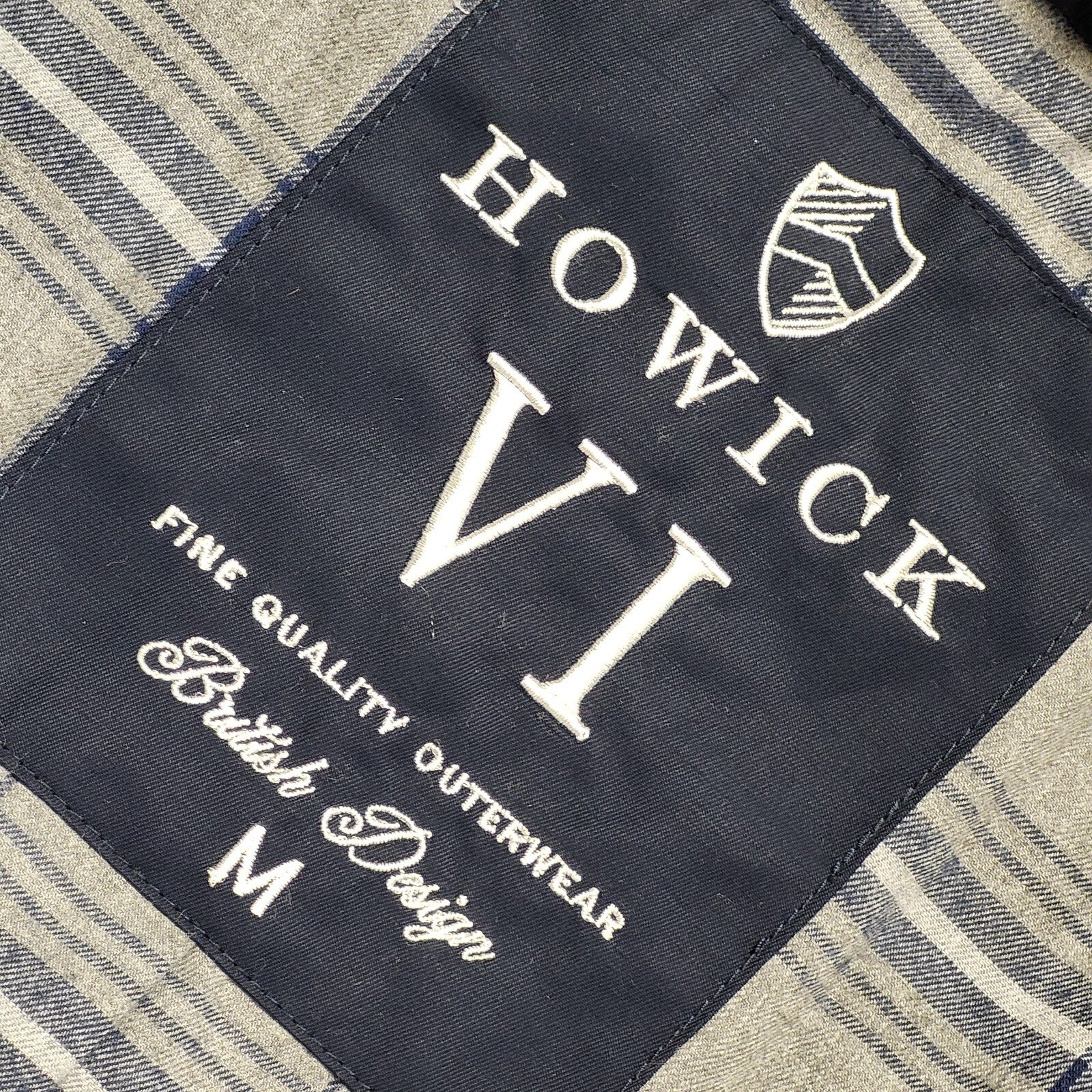 Howick VI Y2k Navy Blue Button Overcoat Uk Men's Size Medium