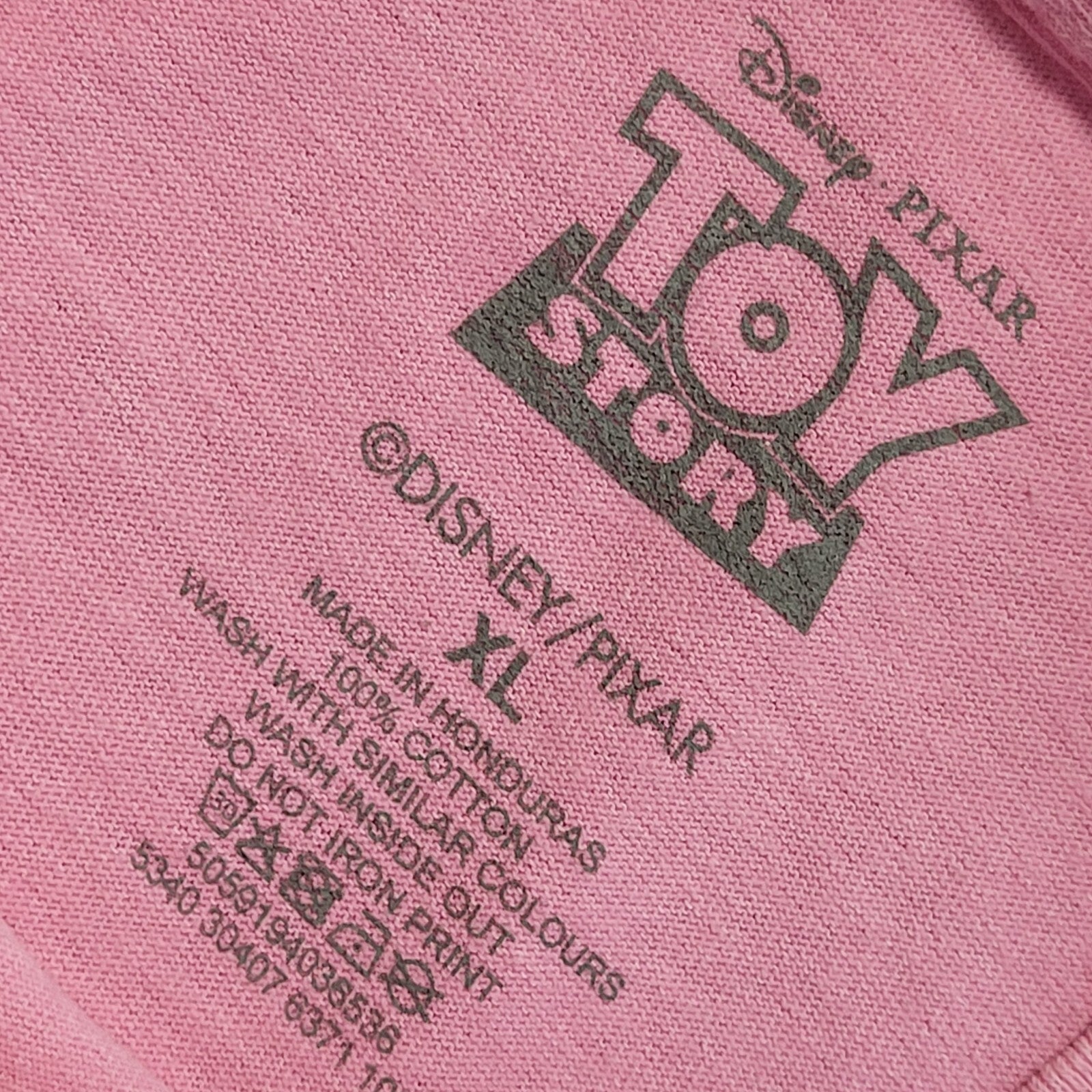 Disney Y2K Pink Toy Story Pizza Planet Short Sleeve T-Shirt Mens Size XL