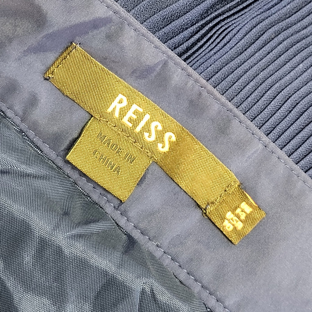 Reiss Blue Tiered Skirt Vintage Y2K Womens UK Size 14-16 W32-34