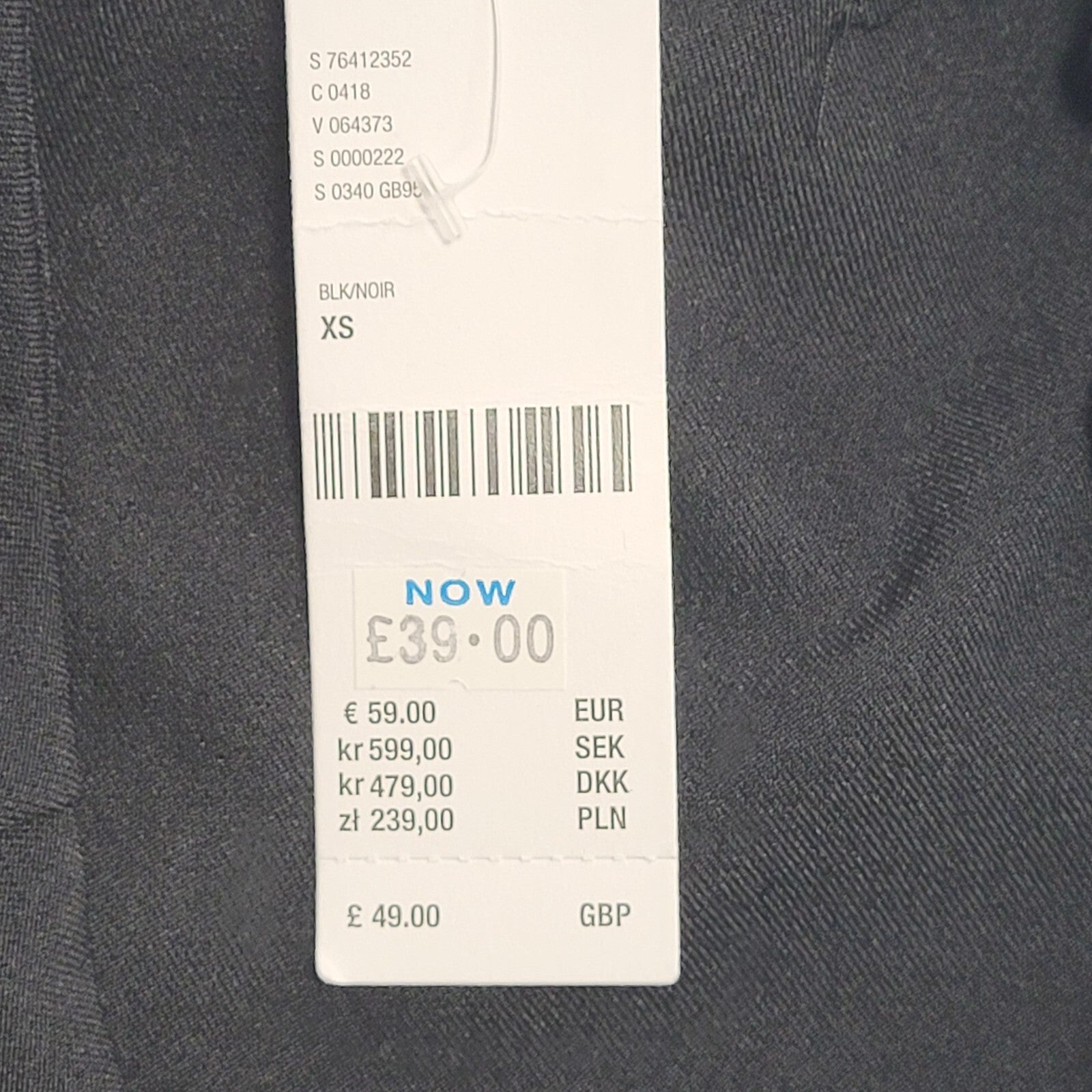 Urban Outfitters Black Bootcut Trousers Uk Women's Size XS W24 L32