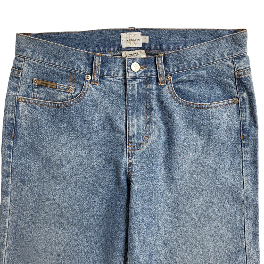 Calvin Klein 90s Mid Blue Bootcut Denim Jeans Uk Women's Size 8 W26 L32