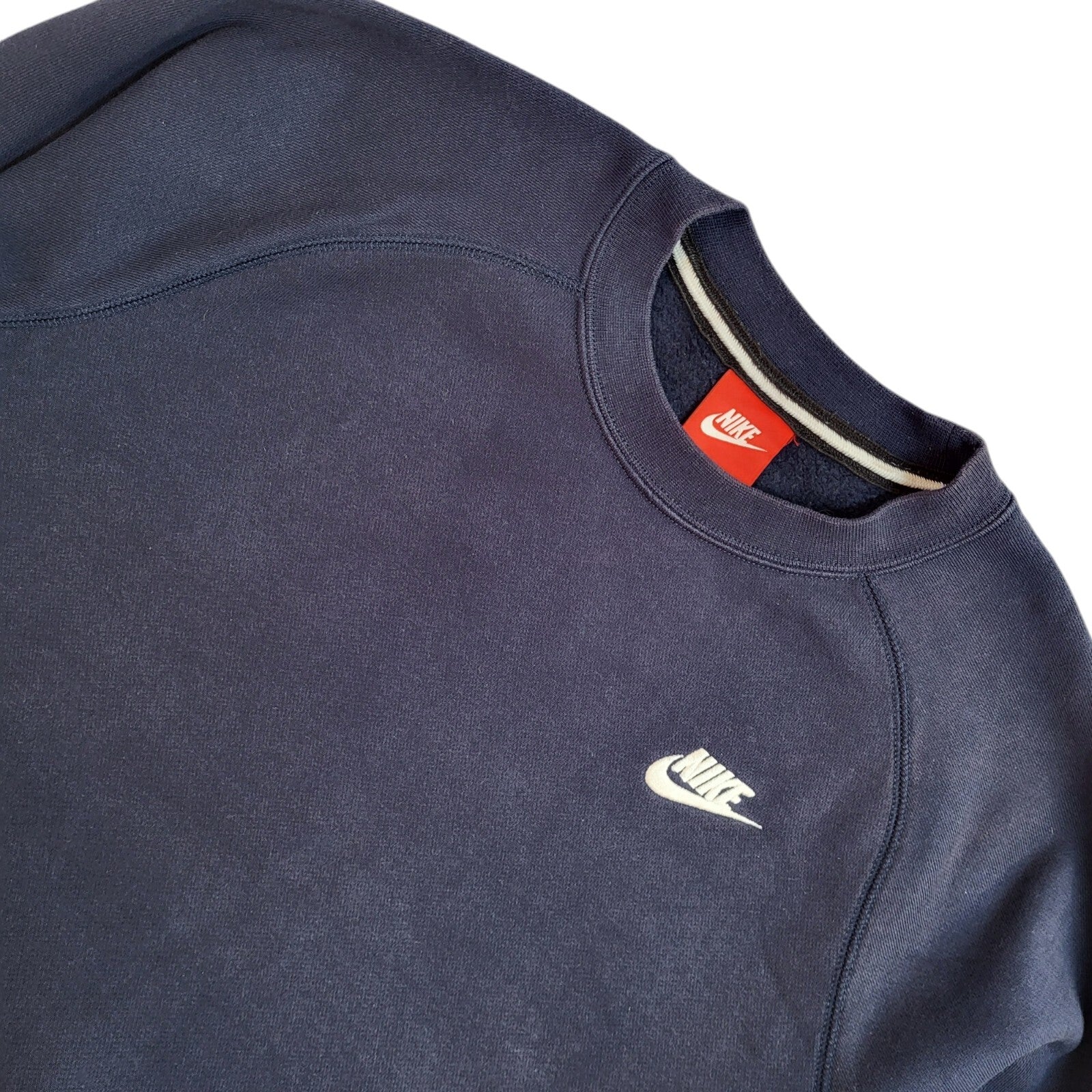 Nike Sports Sweatshirt Blue Crew Neck 90's Vintage UK Men's Size S