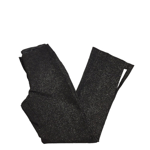 Bay Vintage 80's Black Boot Leg Glitter Trousers Womens UK Size 10 W28 L31