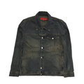 FCUK Vintage 90's Blue/Brown Button Up Collared Denim Jacket Men's UK Size M