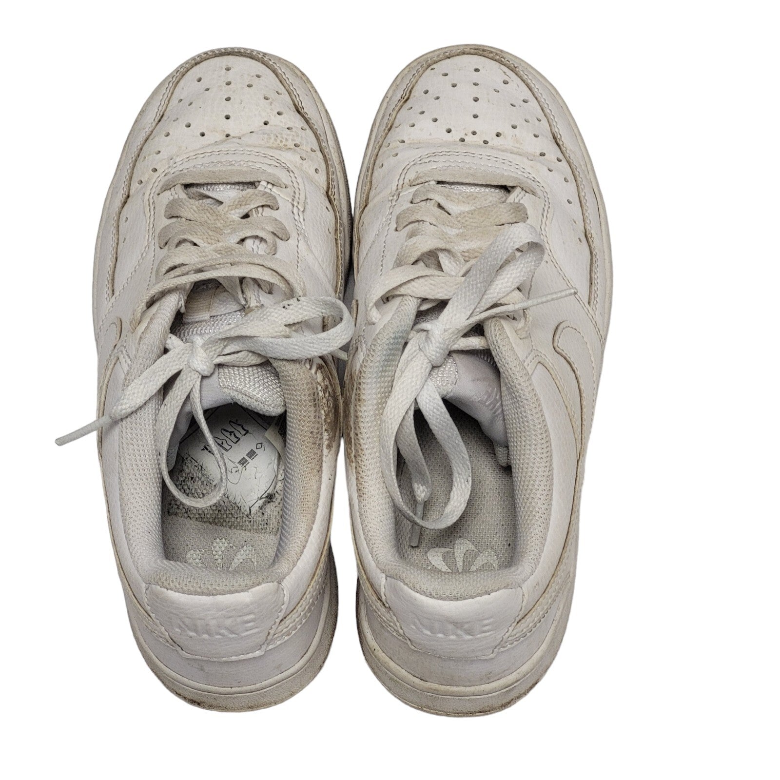 Nike Court Vision Low  Junior White Lace-up Trainers Uk Boy's Size 5