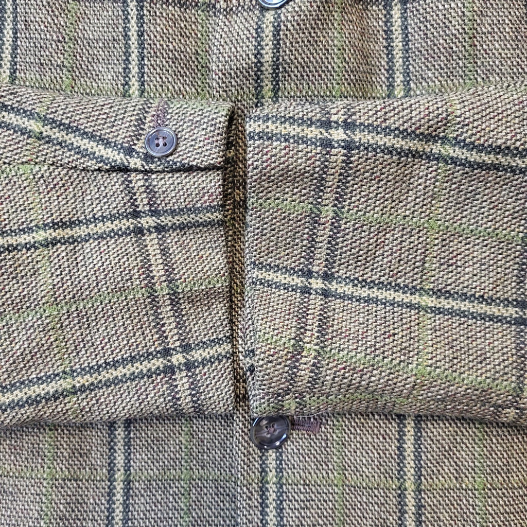 West Of England Vintage 70s Green Wool Blazer Suit Jacket Men's Size M