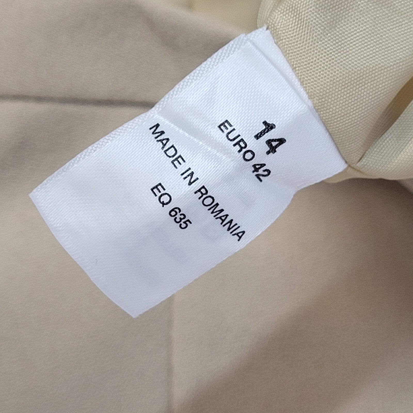 Essentials Beige 90's Hi Waist Trousers & Blazer Jacket Women's BNWT 14 W28 L31