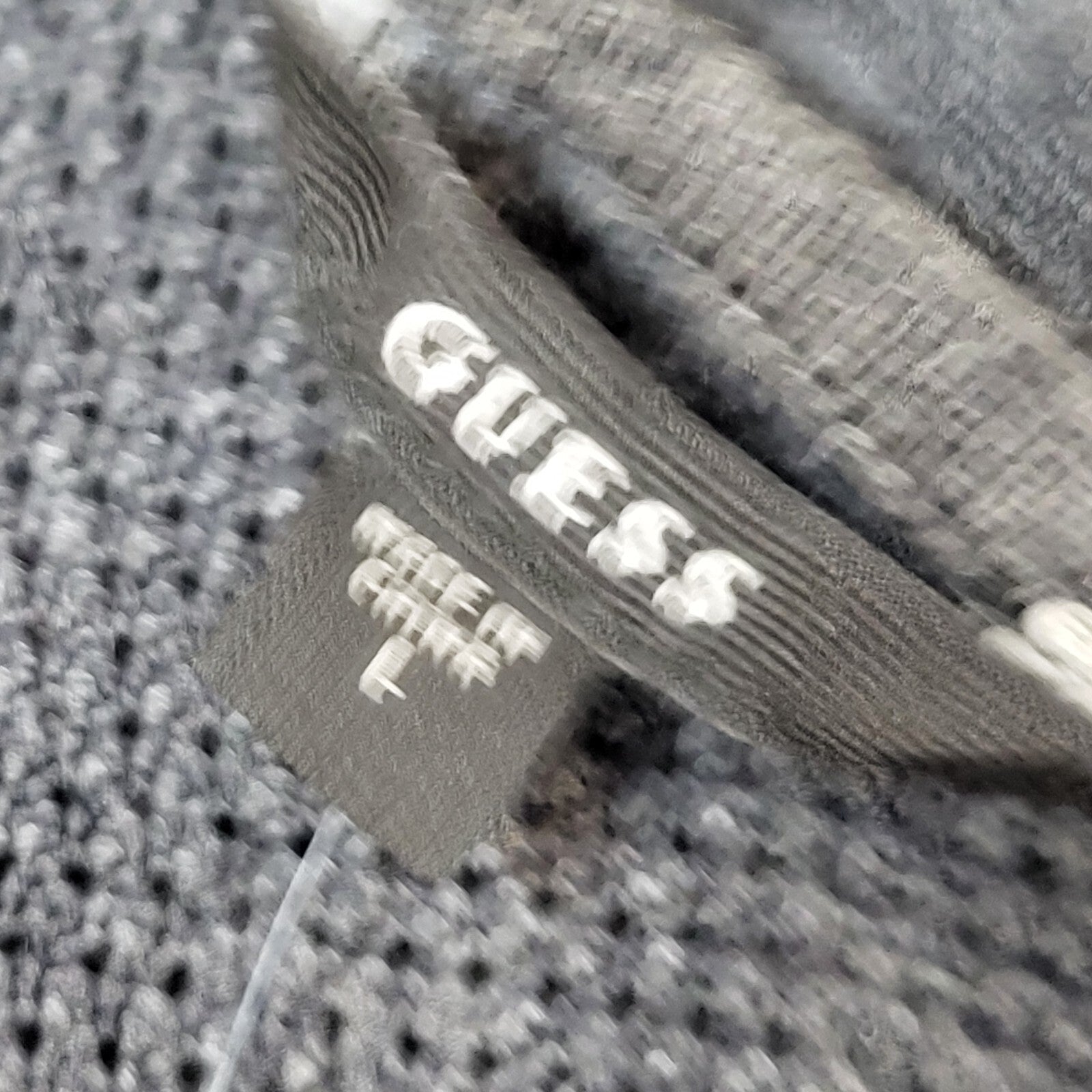 Guess Vintage Y2K Grey Long Sleeve Jumper Dress Women's UK Size L Bnwt