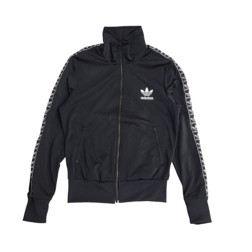 Adidas Y2K Black Full Zip High Neck Tracksuit Jacket Women's UK Size 10