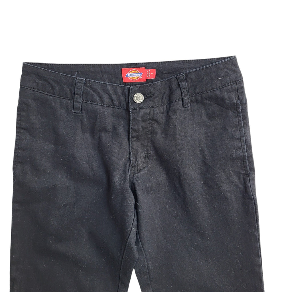 Dickies 90s Vintage Black Straight Leg Work Trousers Uk Women's 8 W26 L30