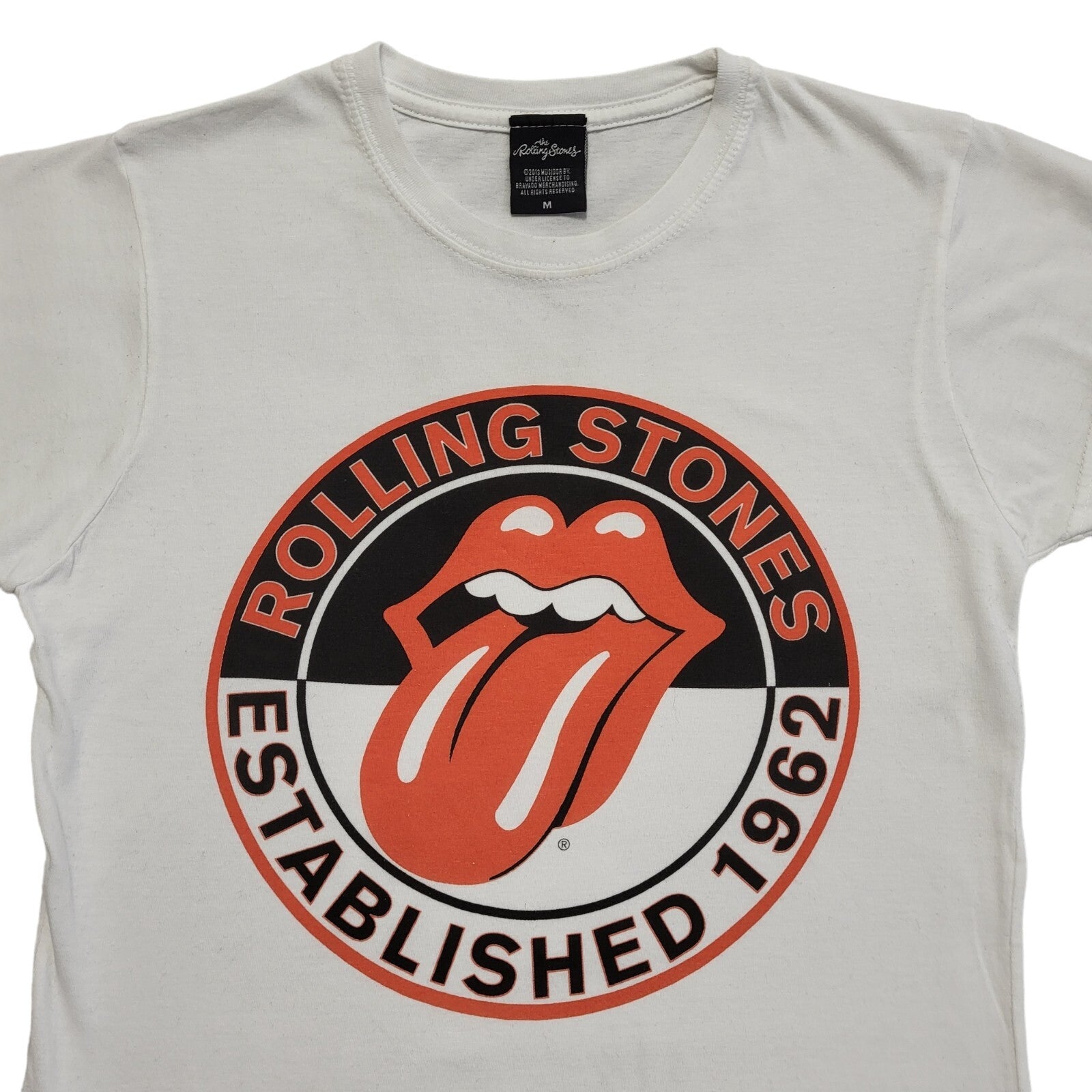 The Rolling Stones Vintage Y2K  White Short Sleeve T-Shirt Womens Size M