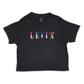 Levi's Black Vintage Y2K Black Cropped Overized T-Shirt Womens UK Size XS