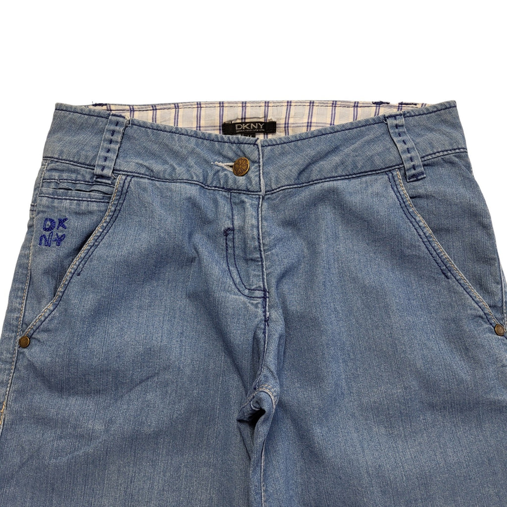 DKNY Vintage 90's Blue Bootcut Denim Jeans Uk Women's Size 14 W32 L30