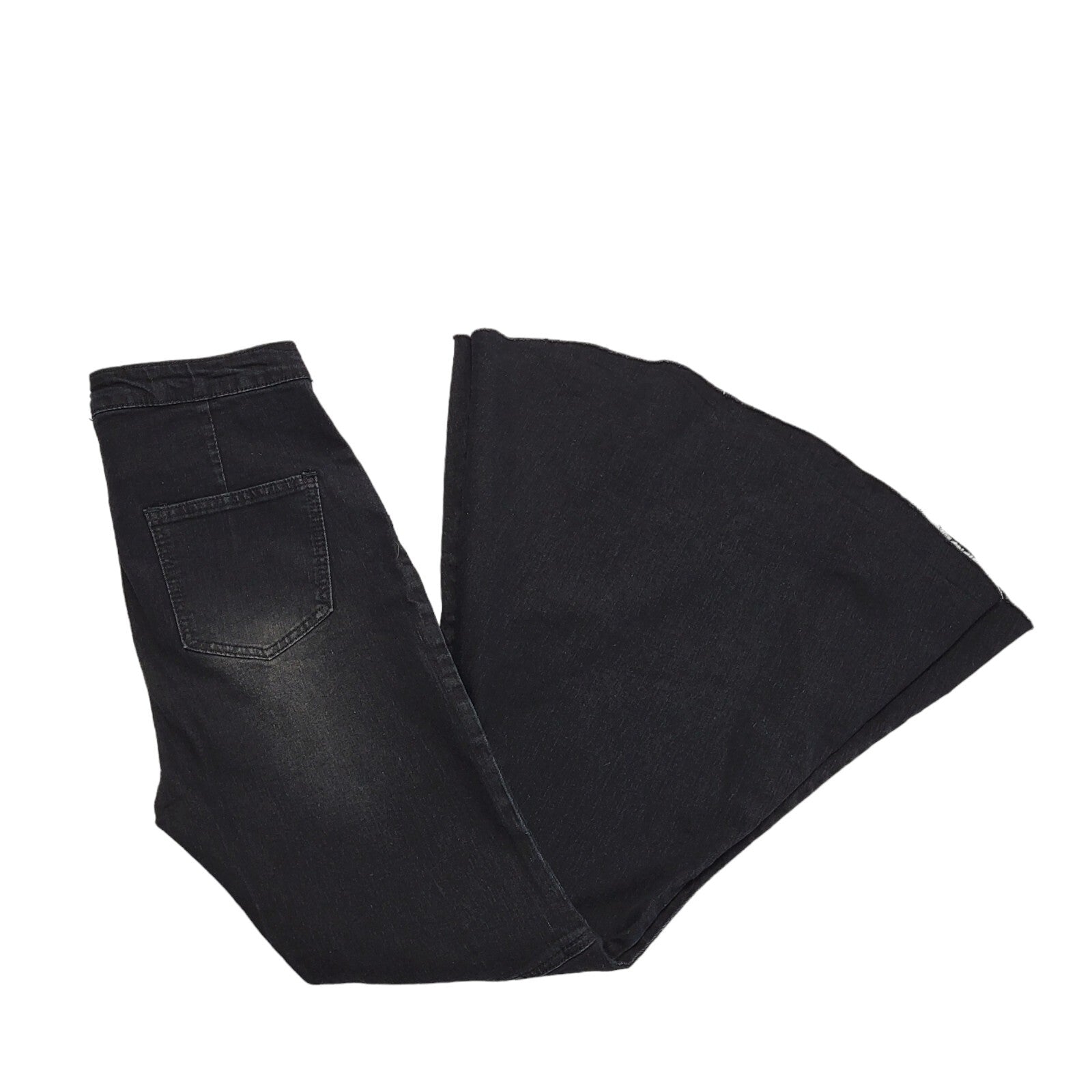 Banjul Y2K Black Flared Denim Jeans Uk Women's Size 10 W29 L28