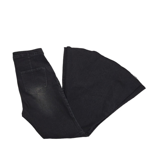 Banjul Y2K Black Flared Denim Jeans Uk Women's Size 10 W29 L28