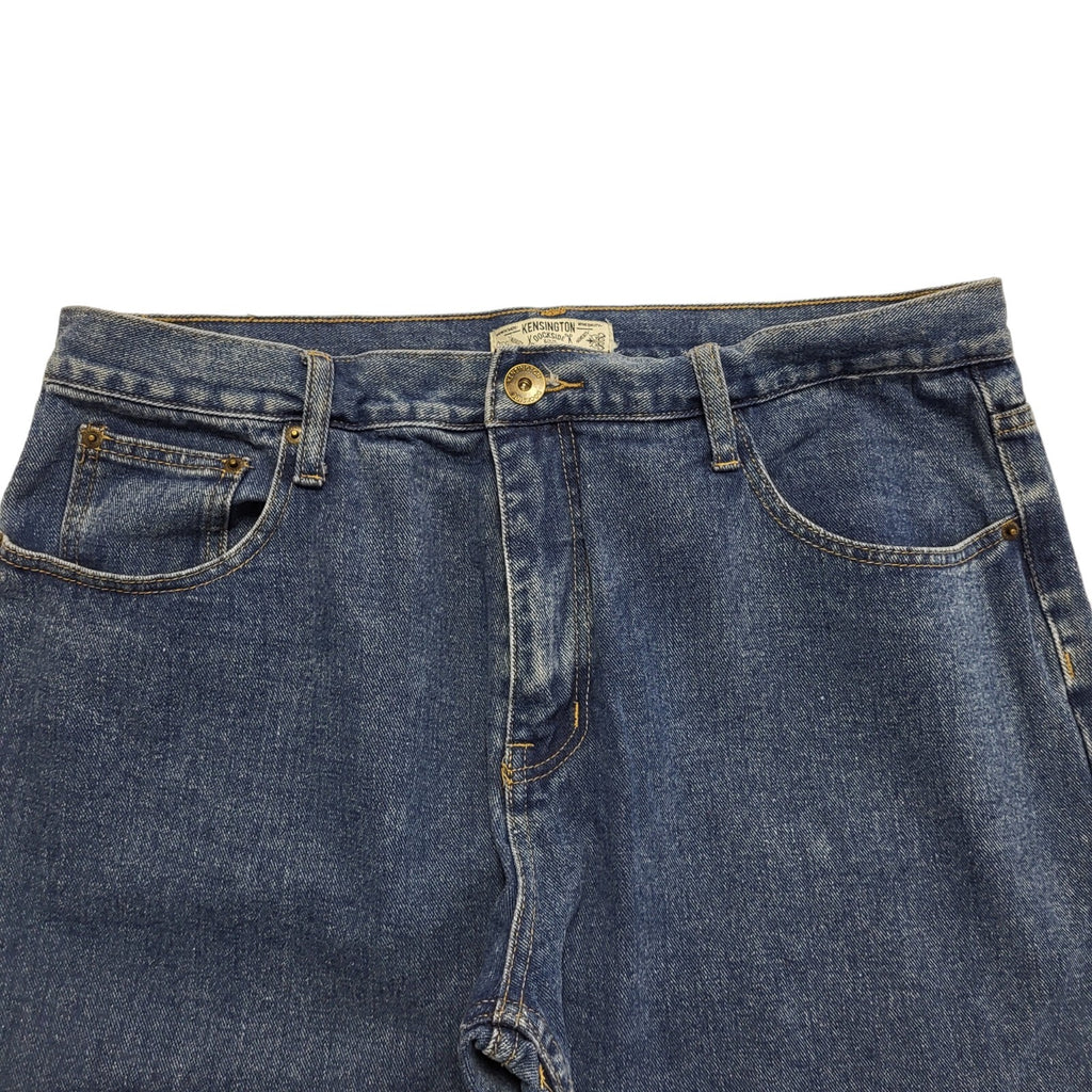 Kensington Dockside 90s Blue Wide Leg Denim Jeans Uk Men's Size S W30 L29