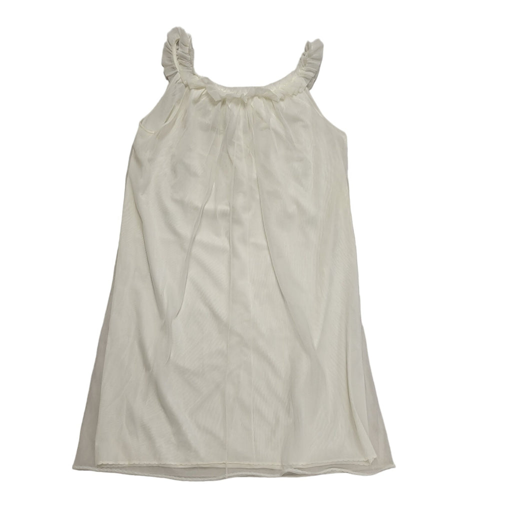 Vintage 60s White Sleeveless Night Dress Women's Size 14