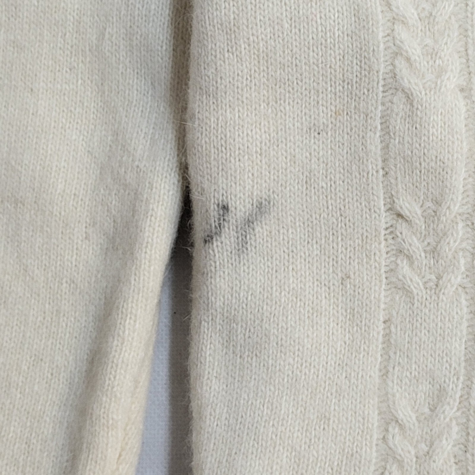 Fragrance Vintage 90's Cream & Grey Knitted Cardigan UK Women's Size S/M
