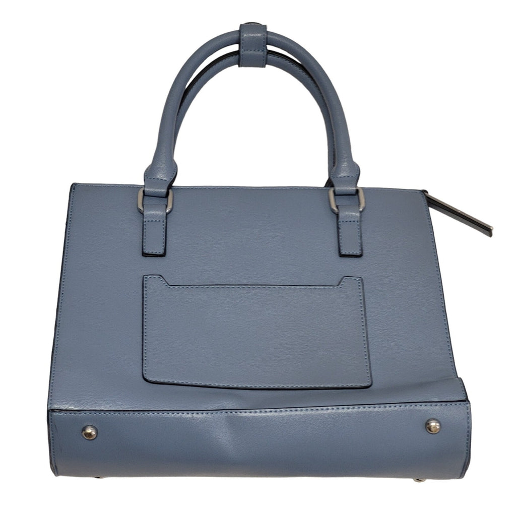 Dune Blue Zip Leather Medium Hand Bag Uk Women's Size 9" x 12.5"