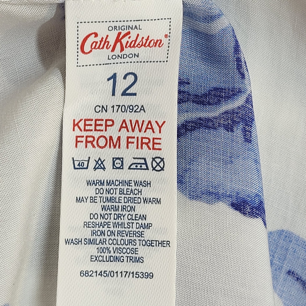 Cath Kidston Dress Y2K Fit & Flare Ladder Lace Detail Dress Women's 12 BNWT
