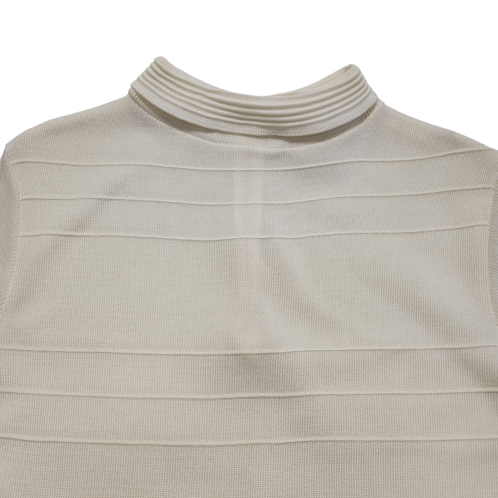 Ben-Mac Vintage 80s Cream 1/4 Zip Tassled T- Shirt Dress  Womens UK Size 14