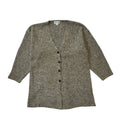 Instyle 90s Vintage Brown Acrylic Button-Up Cardigan Women's Size Free Size