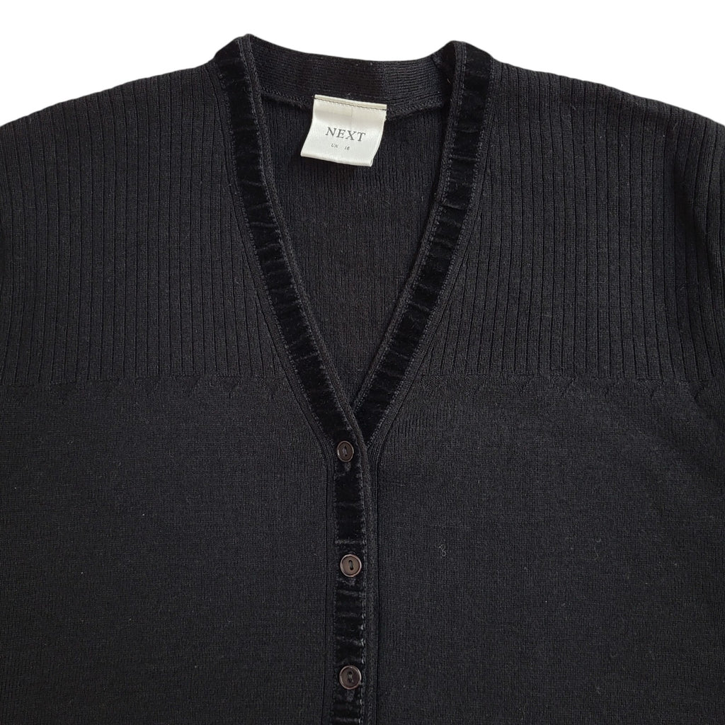 Next Vintage 90's Black Button Cardigan UK Women's Size 16