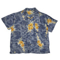 Target 90s Blue Floral Short Sleeve Shirt Uk Men's Size XL