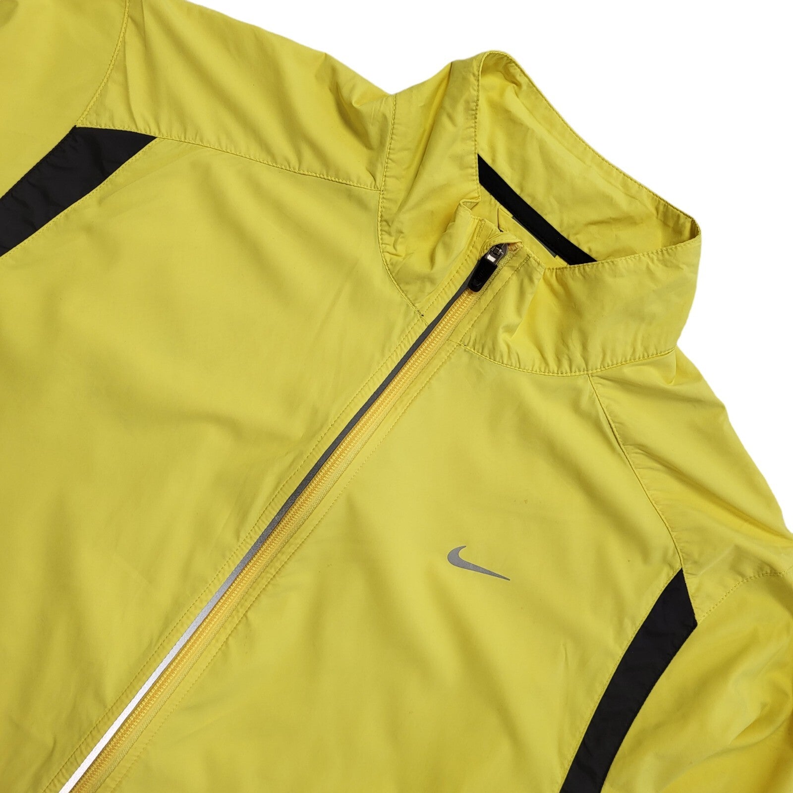Nike Yellow Vintage Y2K Sports Track Jacket Uk Men's Size XL