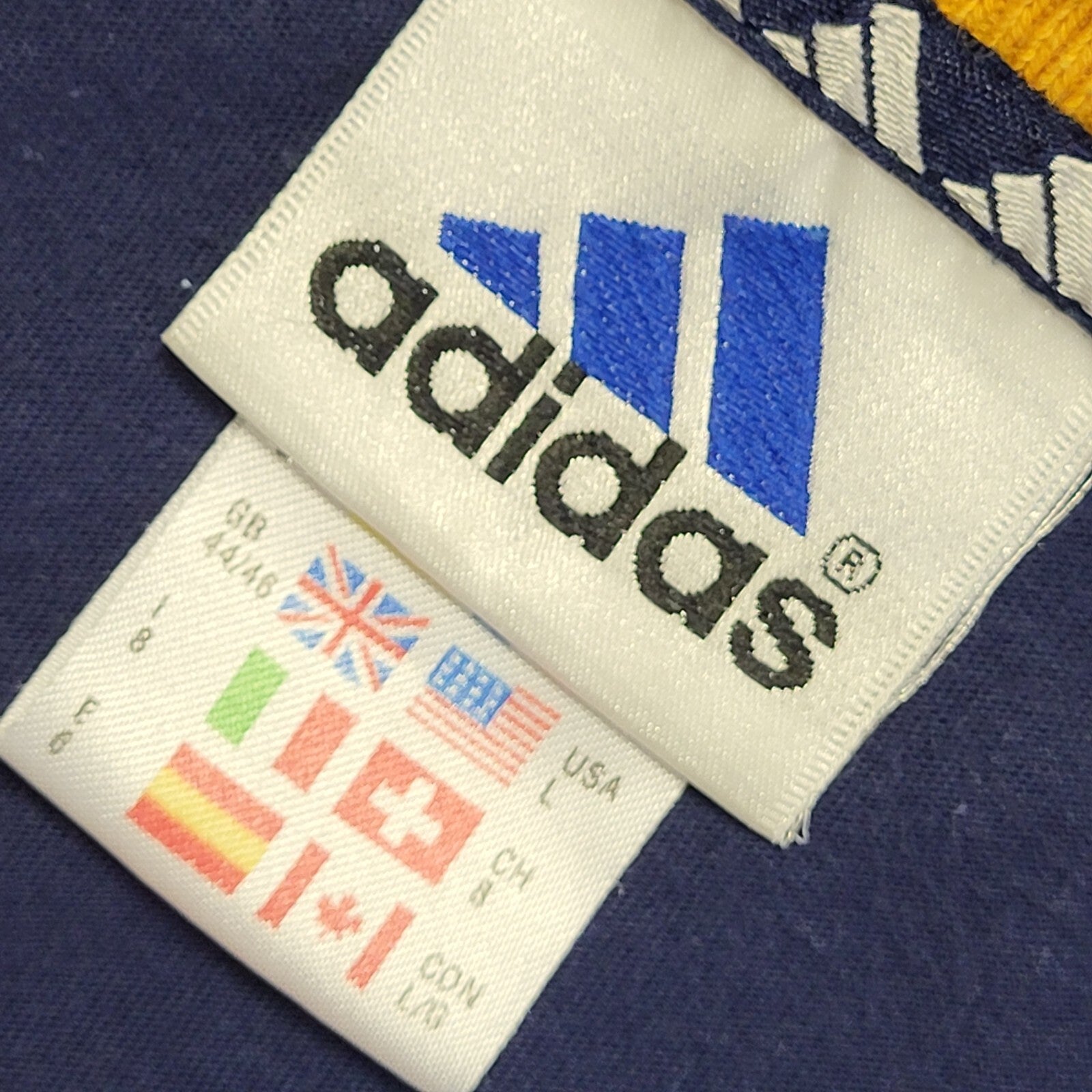 Adidas Vintage 90s  Blue Short Sleeve T-Shirt Mens UK Size XL