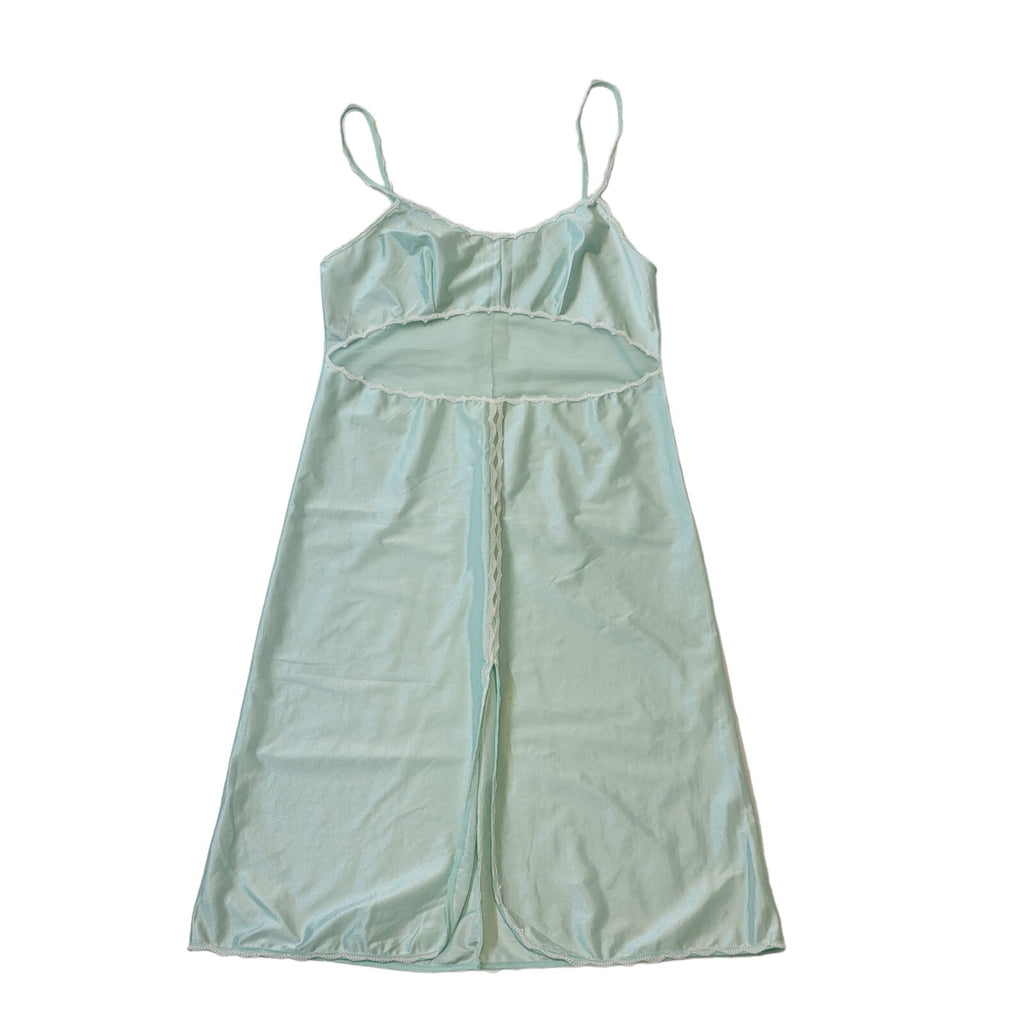 Pippa Dee 60s Vintage Light Pale Green Slip Dress Women's Size Small