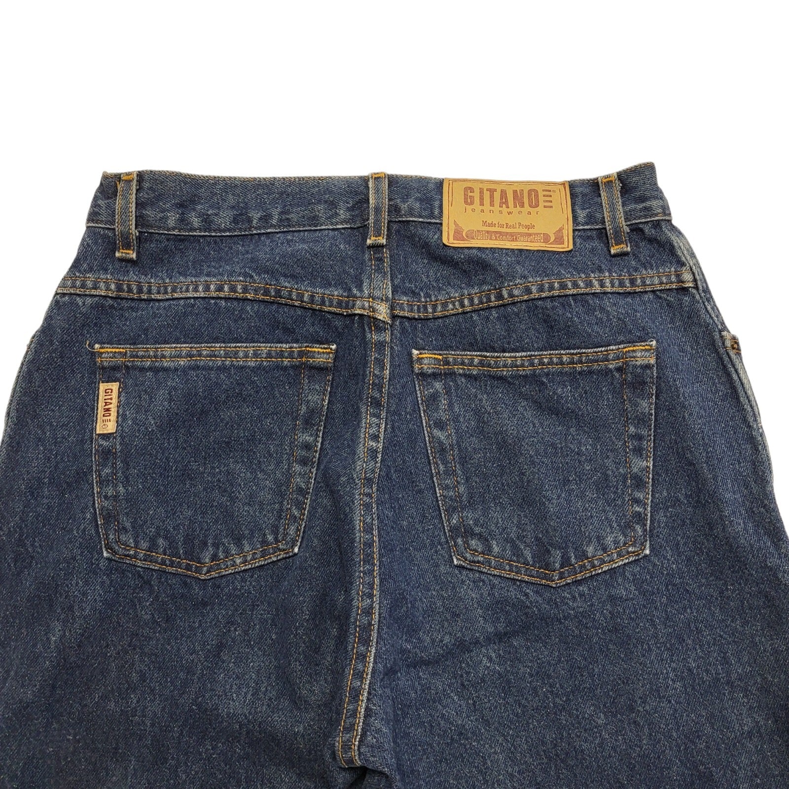 Gitano 90s Dark Blue Tapered Denim High Waist Jeans Uk Women's Size 12 W28 L30