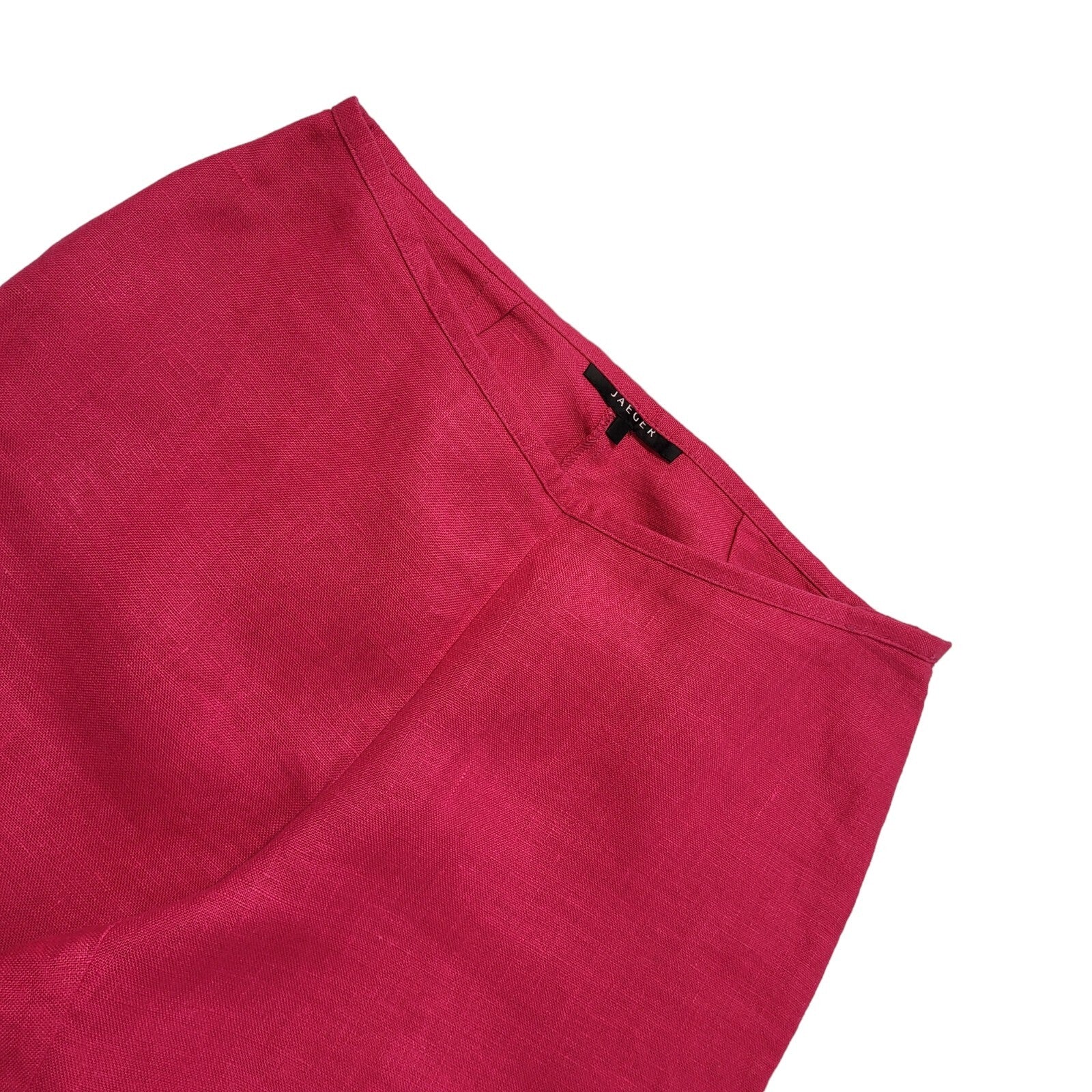 Jeager Vintage y2k Pink Straight Trousers Uk Women's Size 12 W30 L25