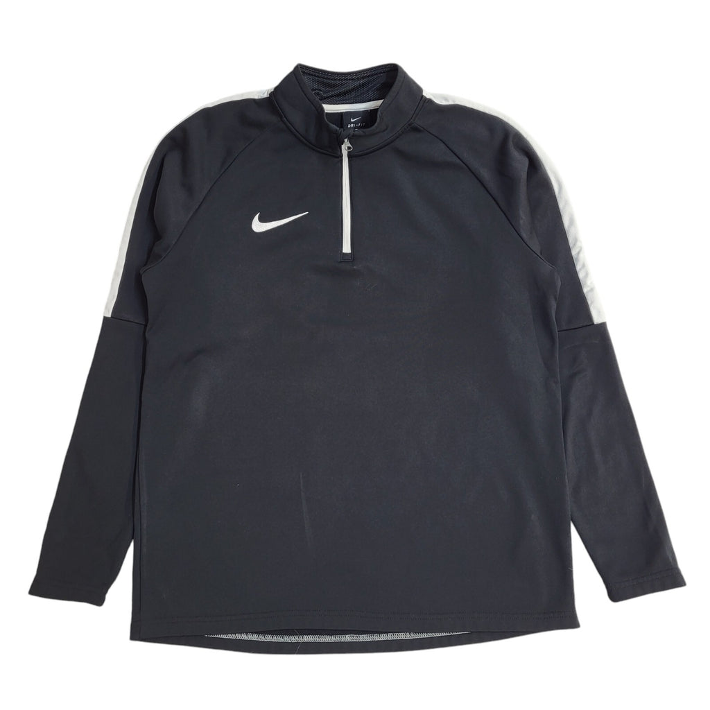 Nike Dri-Fit Black 1/4 Zip Sports Tracksuit Top Jacket UK Men's Size M